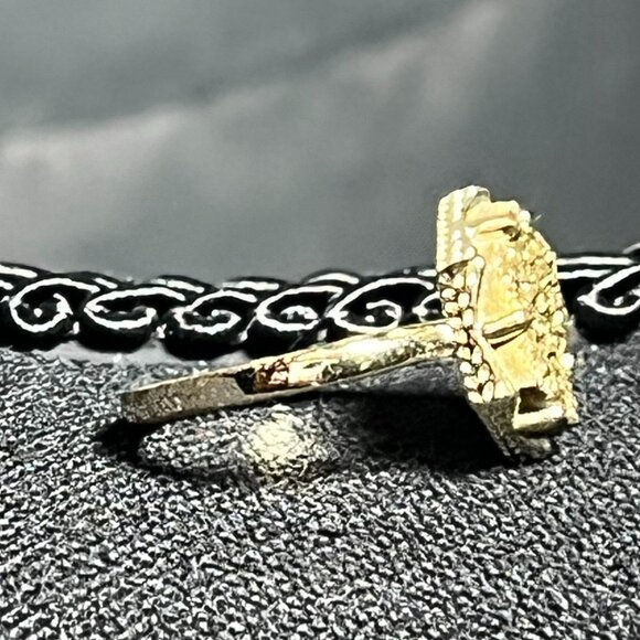 KENDRA SCOTT Kylie Hexagon Gold Druzy Ring Size 4.5 - Picture 6 of 8